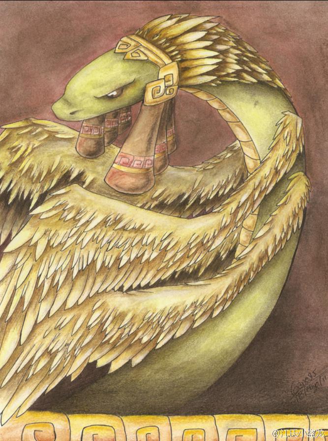 图注:风神翼龙的名字来自中美洲神话中的羽蛇神,图片来自网络